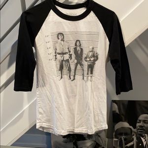 Two tone 3/4 sleeve princess bride tee